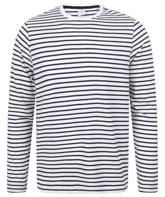 Unisex long-sleeved striped T