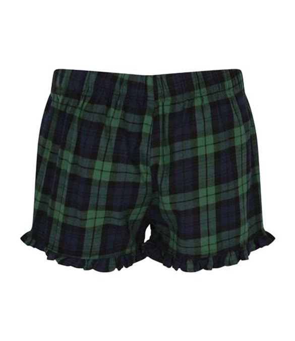 Women&#39;s tartan frill shorts