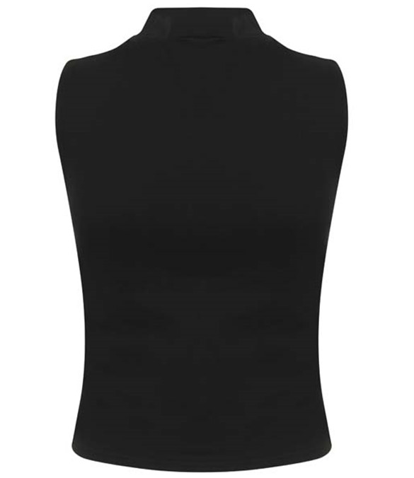 Women&#39;s high neck crop vest
