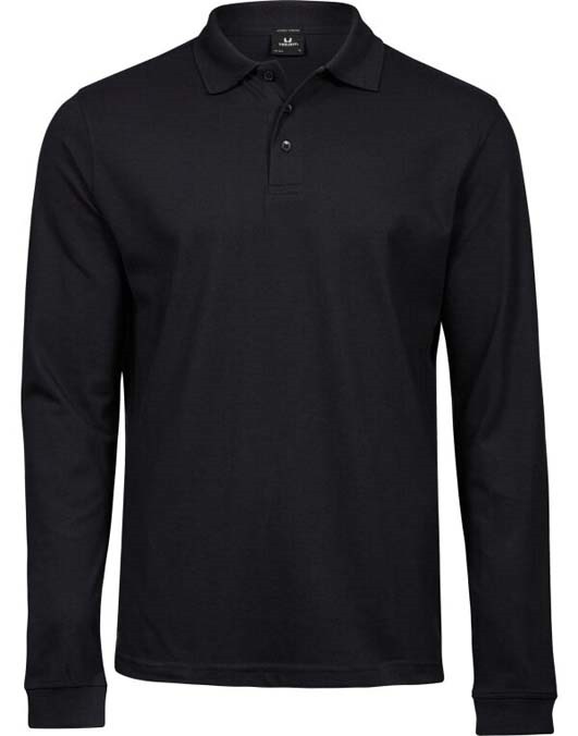 Men&#39;s Luxury Stretch Long Sleeve Polo