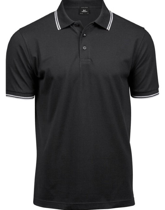 Men&#39;s Luxury Stripe Stretch Polo