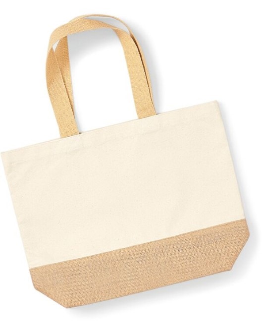 Jute Base Canvas Tote