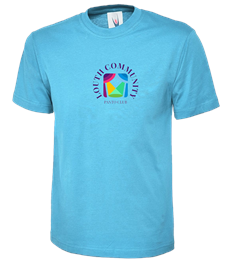 Louth Community Panto T-Shirts Large Logo