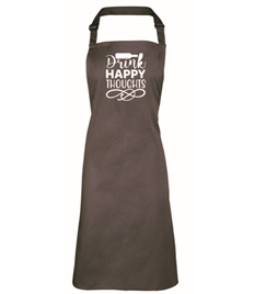 Drink Happy Thoughts Apron