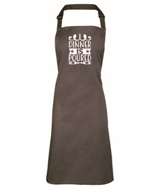 Dinner is poured Apron.