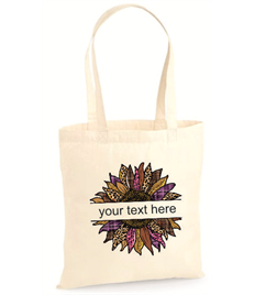 Sunflower Name Tote.
