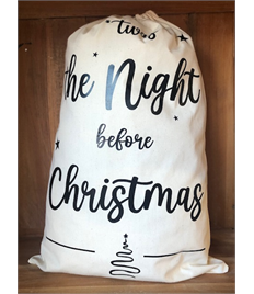 Twas the night before Christmas Santa Sack