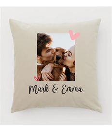 Personalised Printed Cushion with names